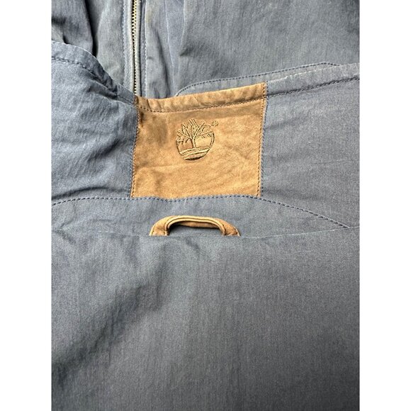 Vintage Timberland Jacket Mens Large Barn Chore Coat Blue Work Waterproof - Picture 11 of 16